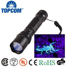 New UV Scorpion Flashlight 365nm UV Rechargeable UV Flashlight /High Power Geocaching 365nm UV Scorpion Flashlight